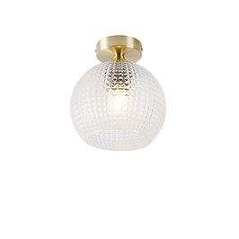 Art Deco taklampe messing - Sphere