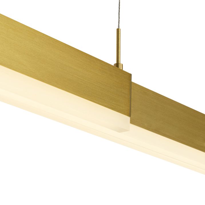 Lampada a sospensione regolabile oro con LED inclusa - Lamba