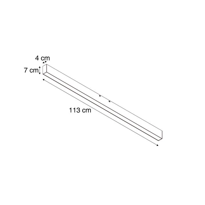 Moderne Deckenleuchte in Nussbaumholzoptik inkl. LED 3-Stufen dimmbar 2700-4000K mit Dip-Schalter - Keane