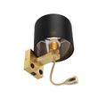 Lampada-da-parete-intelligente-oro-con-USB-e-paralume-nero-incl.-Wifi-A60---Brescia