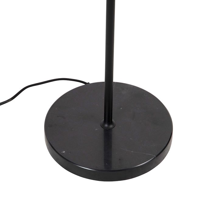 Smarte Stehleuchte schwarz mit Rauchglas inkl. Wifi ST64 - Qara