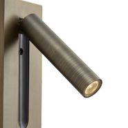 Set-of-2-Modern-Wall-Lamps-Dark-Bronze-Incl.-LED---Plaza