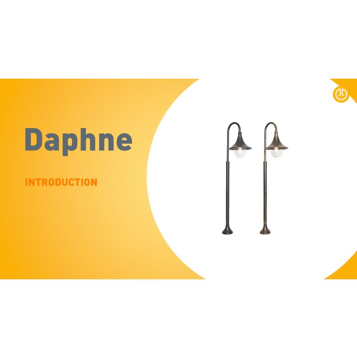 Klassische Aussenlaterne Antikgold 125 cm IP44 - Daphne
