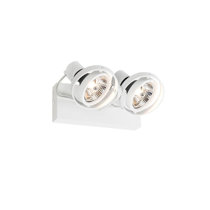 Moderns griestu prožektors balts 2 gaismas GU10 70mm - Master