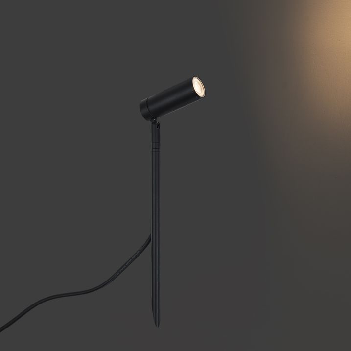 Erdspießstrahler schwarz 40cm inkl. LED Verstellbar IP65 inkl. Kabel und Stecker - Carl