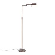 Lámpara-de-pie-de-diseño-en-bronce-oscuro-con-LED-y-regulador-táctil---Notia