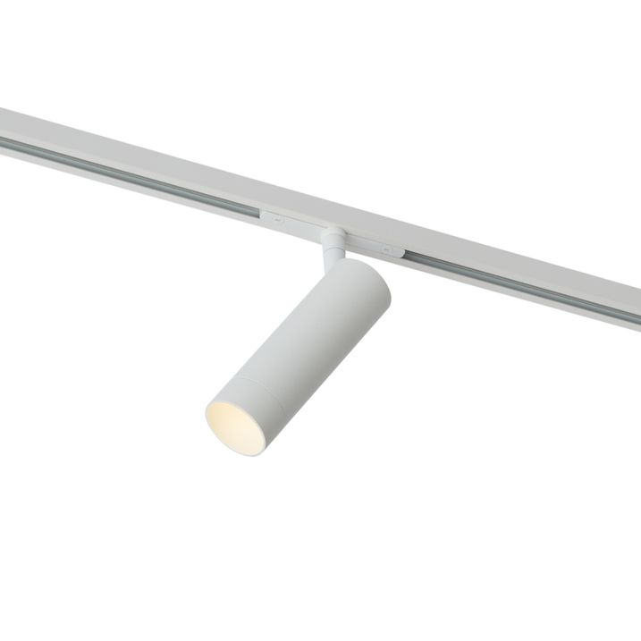 Foco moderno branco para sistema de calha monofásico GU10 35mm - Slimline Uzzy