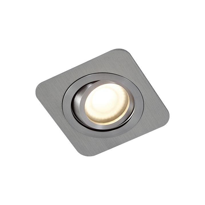 6'lı Set Yuvarlak Gömme Spot Lamba Metalik Gri GU10 50mm Ayarlanabilir IP44 - Alberto