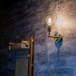 Aplică modernă aurie 1-lumină cu întrerupător - Combi