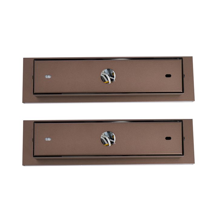 2 darabos modern sötét bronz állítható fali lámpa USB-C-vel, LED-del - Modric