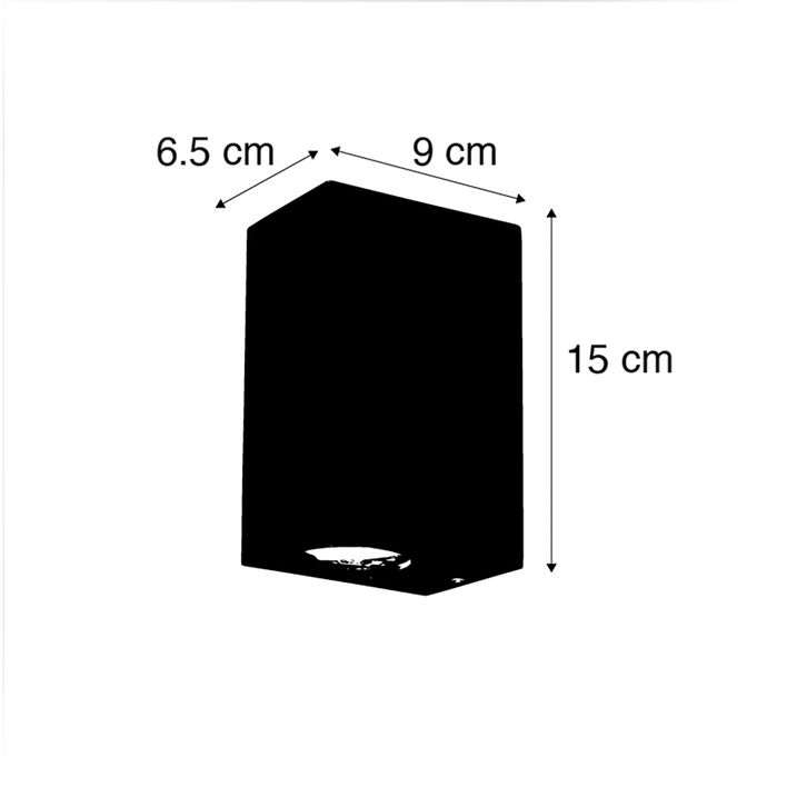 Set de 4 apliques inteligentes marrón óxido IP44 incl. 2 GU10 - Baleno