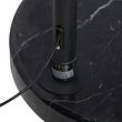 Lampă-cu-arc-neagră-cu-abajur-din-catifea-galben-muștar-cu-auriu-50-cm---XXL