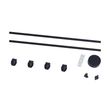 Modern-railsysteem-met-4-spots-zwart-1-fase---Magnetic-Zagaye