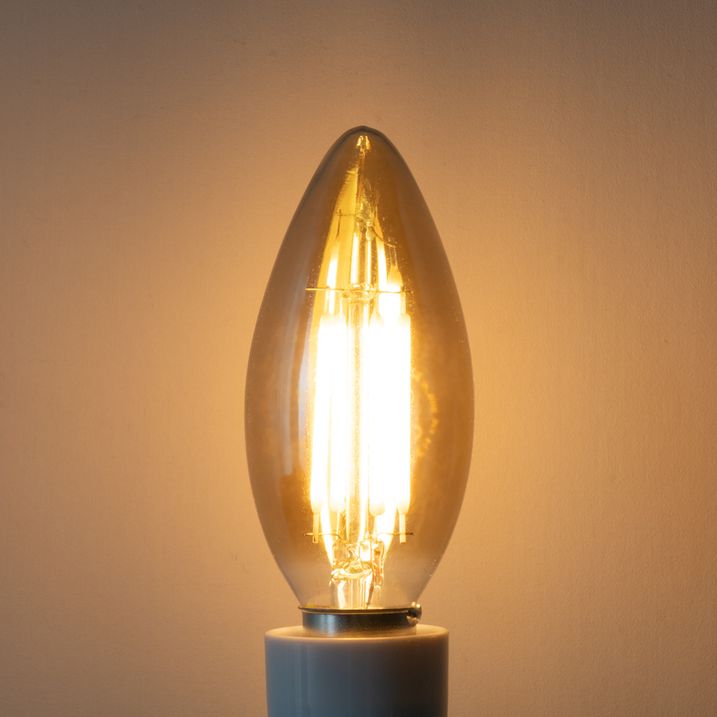 Bombilla LED E14 regulable B35 Ahumado 4W 300 lm 2200K