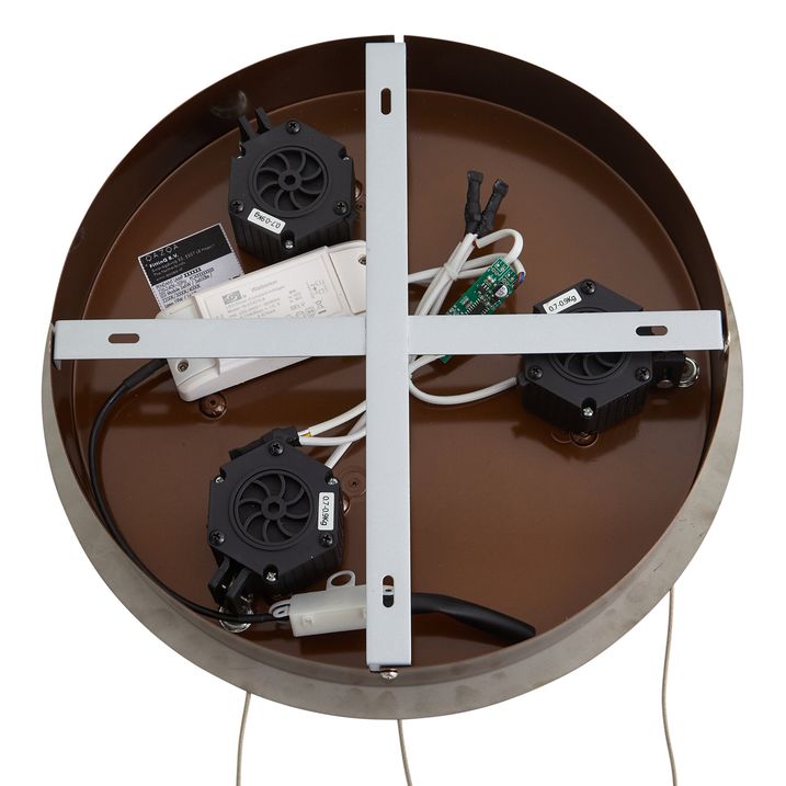 Design hanglamp roségoud met amber glas incl. LED 3-staps dimbaar 3-lichts Easylift - Fiera