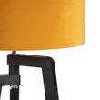 Tripod-Floor-Lamp-Black-with-Yellow-Lampshade-and-Gold-50-cm---Puros