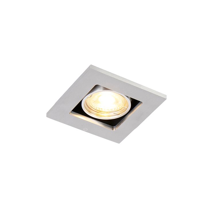 Modern infälld spotlight stål - Qure