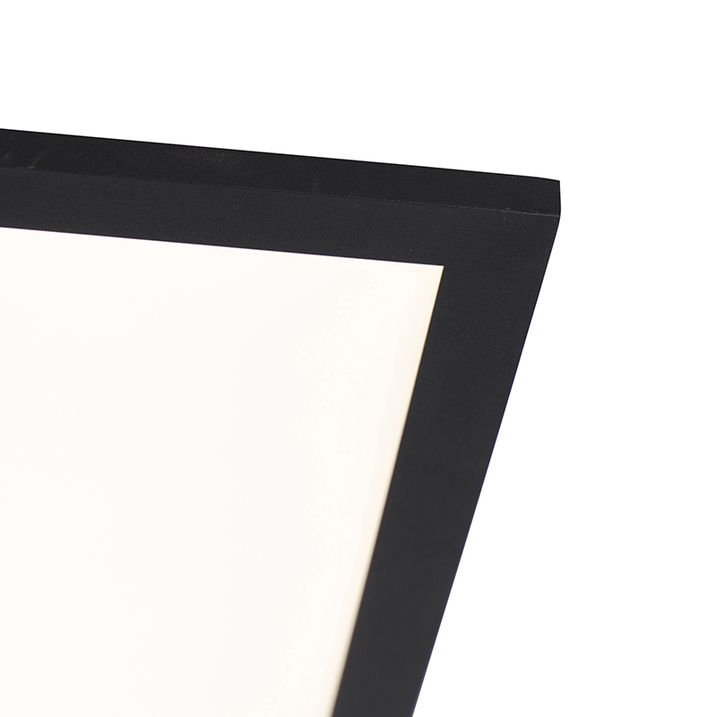 Modern LED paneel zwart 120 cm incl. LED dim to warm - Liv