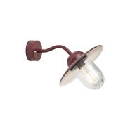 Lampada-da-parete-da-esterno-classica-rosso-scuro-IP44---Monaco