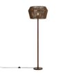 Lampă-de-podea-din-lemn-de-nuc-cu-abajur-din-sfoară-de-hârtie-maro-50/50/30---Mels