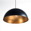 Černé-s zlatým-průmyslové-závěsné-svítidlo-50-cm---Magna-Eco