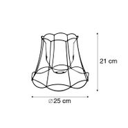 Metal-Lampshade-Black-25/21---Granny-Frame