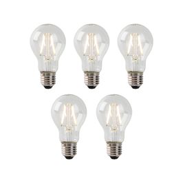 Set mit 5 E27 LED-Glühbirnen A60 klar 2W 180lm 2700K