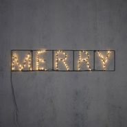 Julevegglampe-svart-MERRY-inkl.-LED-med-timer-IP44---Yoro