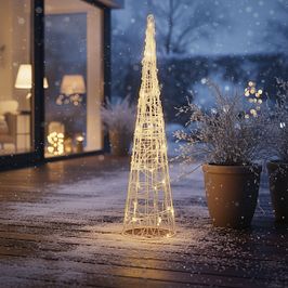 Ziemassvētku eglīte caurspīdīga 60 cm ar LED IP44 - Coni