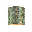 Stropní-lampa-s sametovým-stínítkem-s pavoučími-pery-zlatá-25-cm---Combi-černá