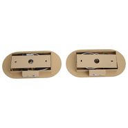 Komplet-2-retro-stenskih-svetilk-taupe,-vključno-z-LED,-3-stopenjsko-zatemnilne-in-USB-C---Lila