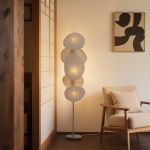Japandi vloerlamp beige 3-lichts - Organica