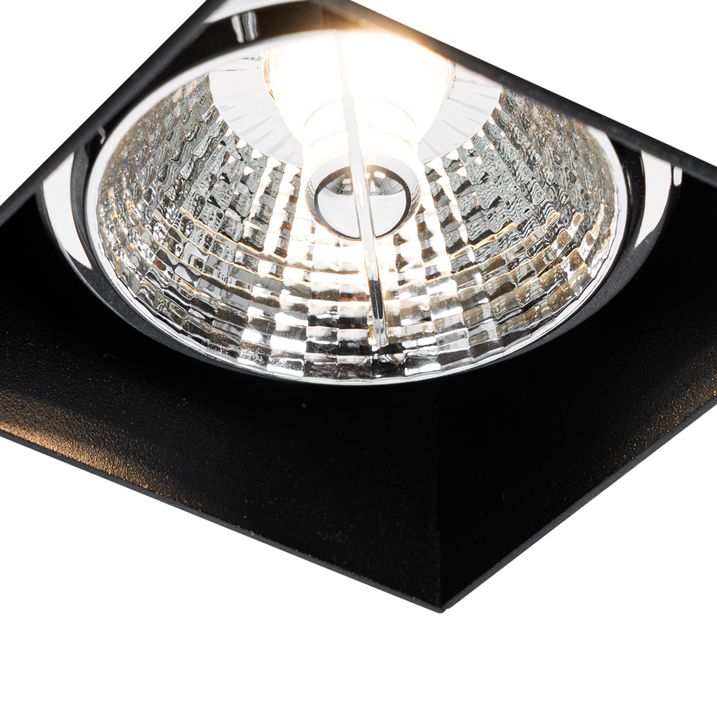 Moderan ugradni reflektor crne boje GU10 AR70 bez okvira - Oneon
