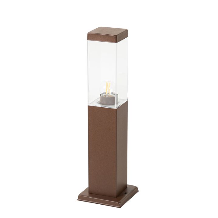 Modern dış mekan lamba direği pas kahverengi 45 cm - Malios