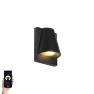 Smarte-Außenwandleuchte-schwarz-IP44-inkl.-WiFi-GU10---Femke