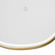 Specchio-da-bagno-color-rame-con-LED-dimmerabile-a-3-livelli-con-touch-ovale---Miral