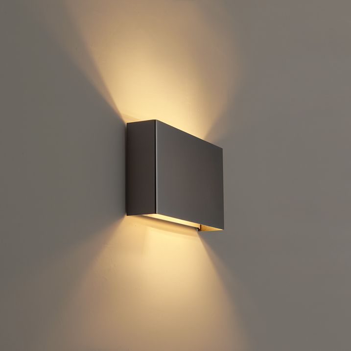 Moderna zidna lampa metalik boje 2 svetla - Otan