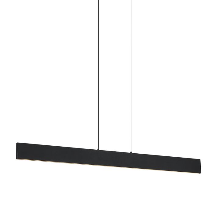 Suspension moderne noire avec LED à intensité variable en 3 étapes Easylift - Straight
