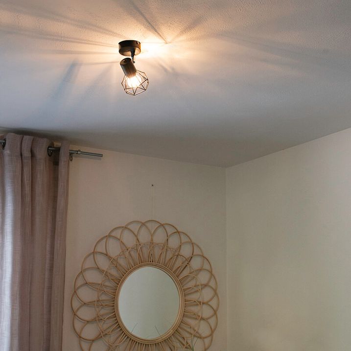 Art Deco reflektor čierny otočný a naklápací - Mosh