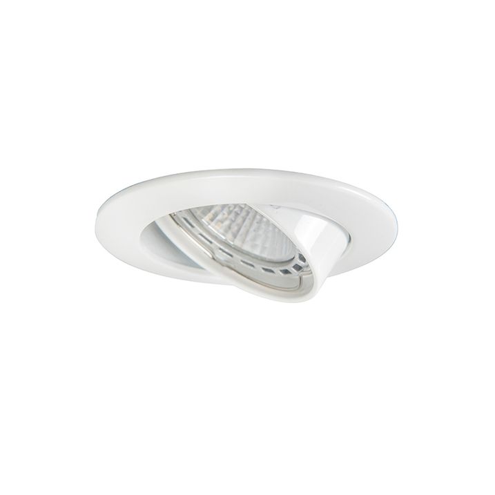 Smart inbouwspot wit kantelbaar incl. Wifi GU10 - Edu