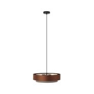 Modern-függőlámpa-sötét-bronz-színben,-taupe-színnel-50-cm-3-lámpás---Drum-Duo