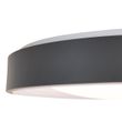 Nowoczesna-lampa-sufitowa-szara-z-białym-wykończeniem-38-cm-z-LED-z-funkcją-ściemniania-RGB---Kanton