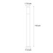 Moderne-buitenlamp-paal-donkergrijs-met-opaal-110-cm-IP44---Rox