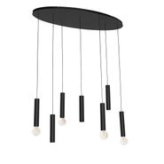 Dizaina-piekaramā-lampa-melna-ovāla-7-gaismu---Tuba