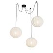 Lampada-a-sospensione-di-design-bianca-in-seta-30-cm-3-luci---Plu