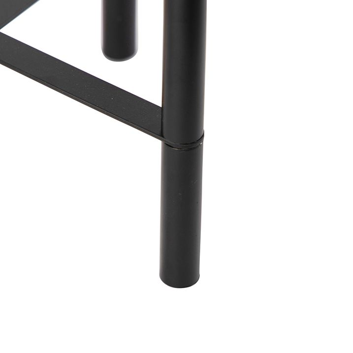 Moderná stolná lampa čierna so zlatom - Bliss Mesh