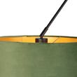 Hengende-lampe-sort-med-grønne-og-gullfløyelslampeskjermer-35-cm-2-lys---Blitz