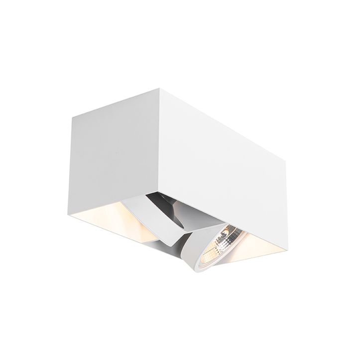 Design spotlight med rektangulær AR111 2-lys - Box