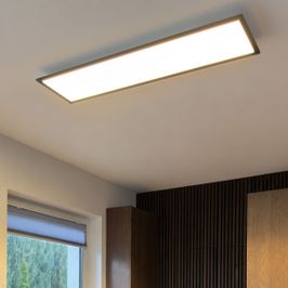 Modern LED Panel Black 120 cm Incl. LED Dim to Warm - Liv