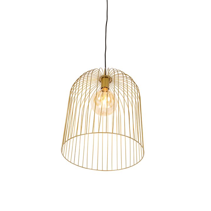 Dizajnerska viseća lampa zlatna - Wire Knock